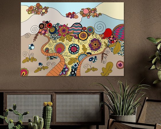 Example of the artwork in a room