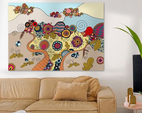 Example of the artwork in a room