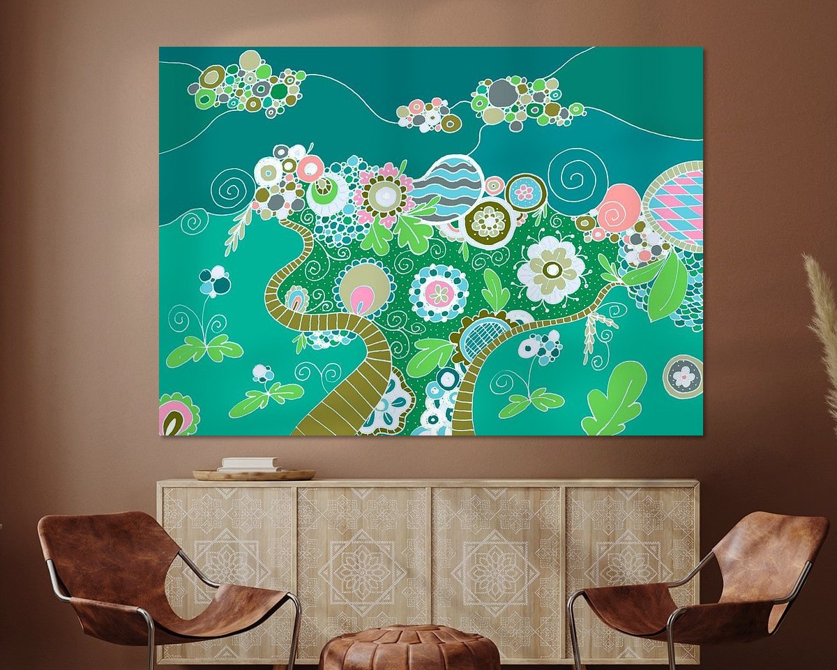 Example of the artwork in a room