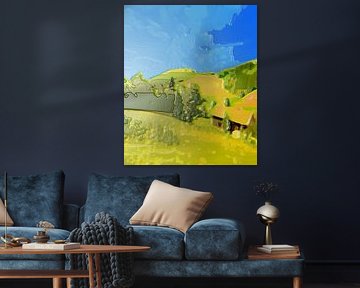 Hertigswalde Gezicht [Origineel 60 cm x 50 cm] van Anna Kasten