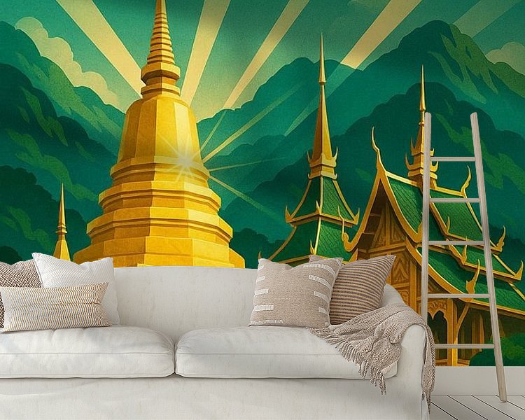 Example of the artwork in a room
