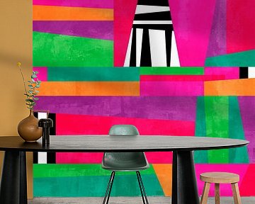 Levendige Retro Geometrie