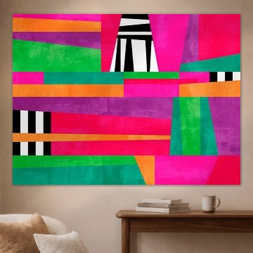 Vivid Retro Geometrics