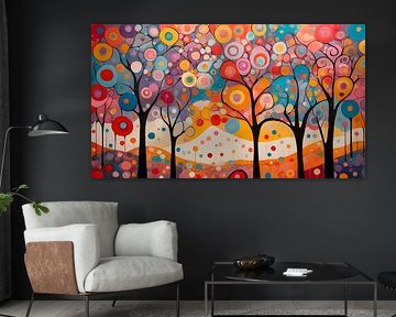 Colorful Forest Dreamscape 1 by Georgia Chagas