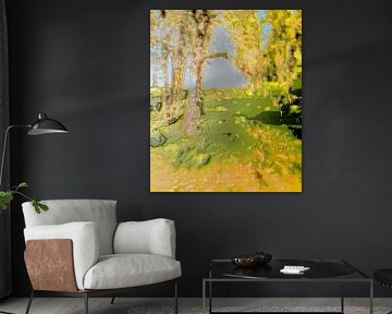 Below the Schwedenstein [Original 60 cm x 50 cm] by Anna Kasten