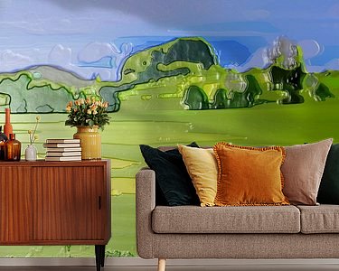 Example of the artwork in a room
