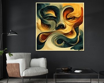 Nocturne Symphony Abstract Illustration by Kimita Jennaira