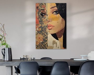 Femme avec yeux | Femme et motif