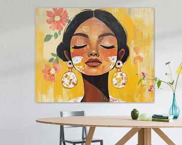 Vrouw en Bloemen | Vrouw met Bloemen