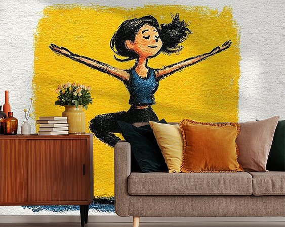 Example of the artwork in a room