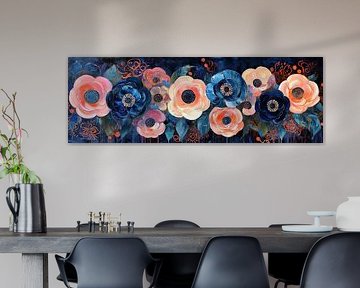 Expressive Flower Garden Painting by Wonderful Art