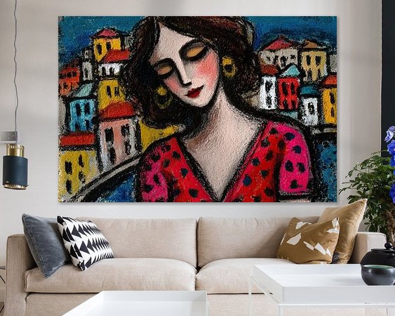 Example of the artwork in a room