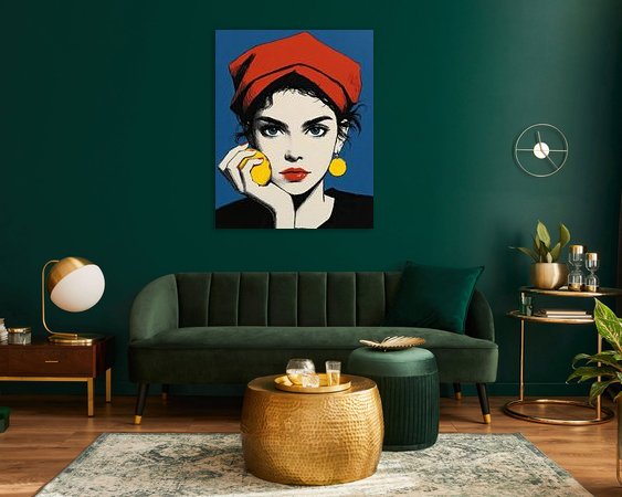 Example of the artwork in a room