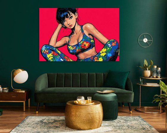 Example of the artwork in a room