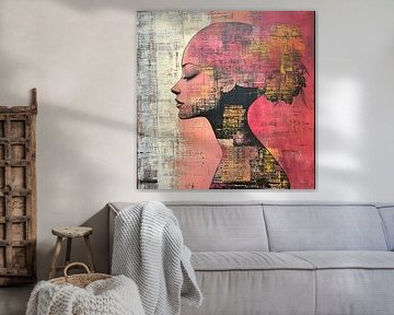 Profil de femme | Portrait de femme abstrait