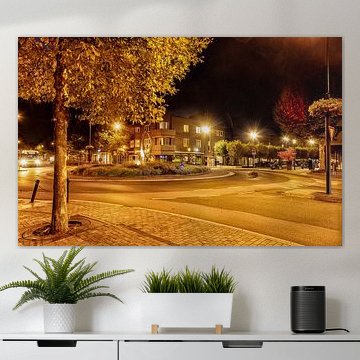 Photo du soir du rond-point de la Maastrichterlaan à Vaals