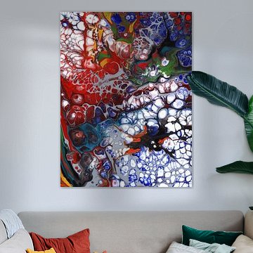 Peinture abstraite à l'acrylique