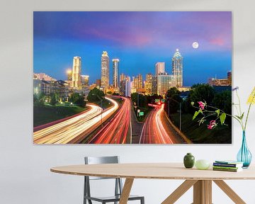 Atlanta Skyline von der Jackson Street Bridge, Atlanta, USA von Aloke Design