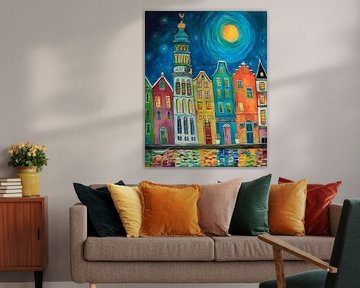 Colourful Middelburg by night... by Els Fonteine