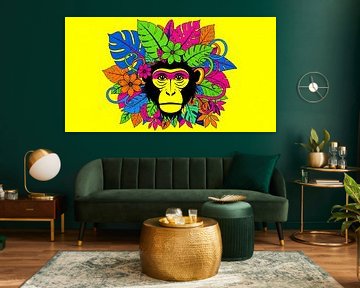 Neon Jungle: Tropische aap