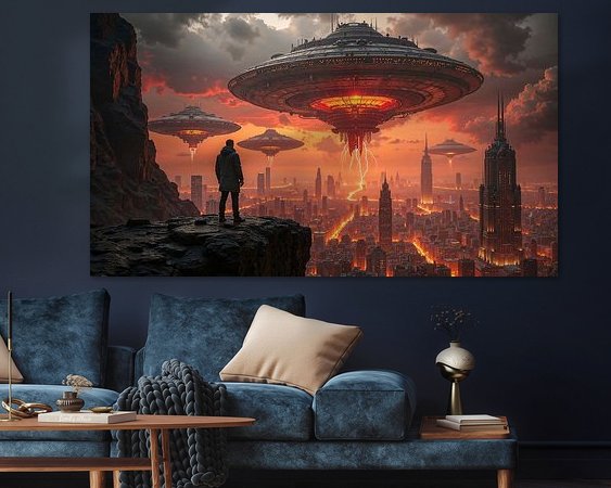 Example of the artwork in a room