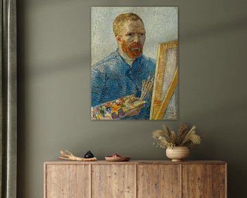 Schilderij Vincent van Gogh, Zelfportret als schilder