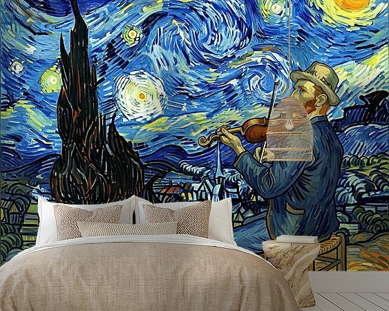 Example of the artwork in a room