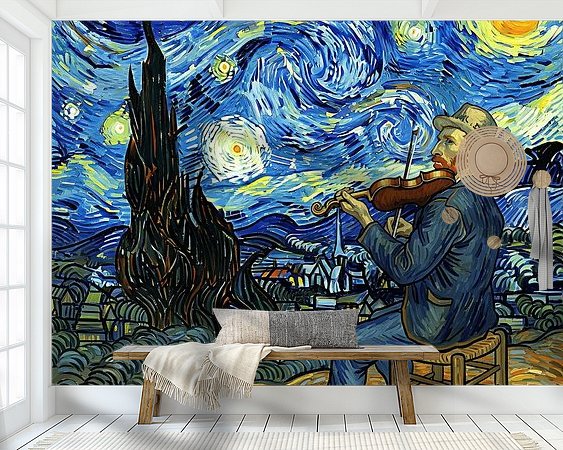 Example of the artwork in a room