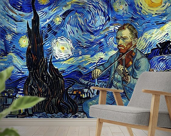 Example of the artwork in a room