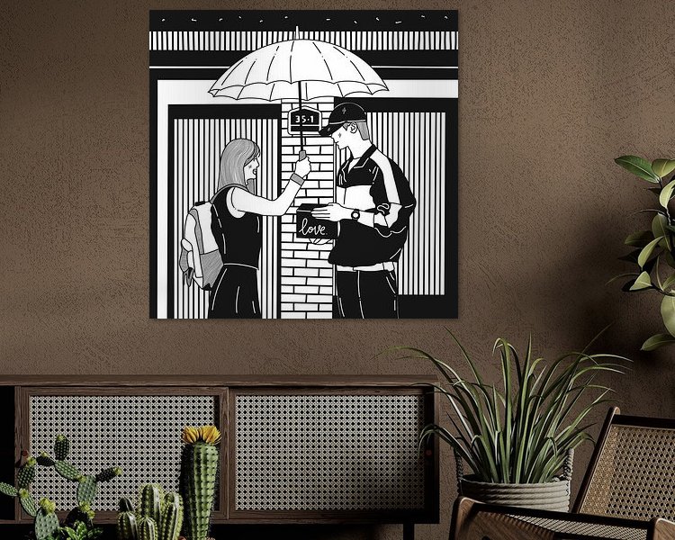 Example of the artwork in a room