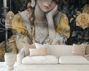 Rococo Woman | Woman with Cake by ARTEO Paintings