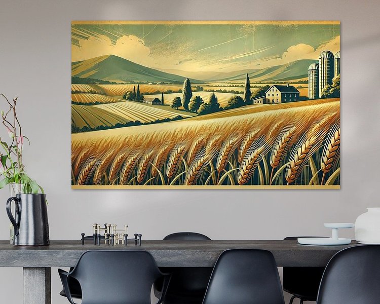 Example of the artwork in a room