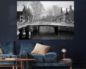 Leidsegracht  / Winter   in Amsterdam van Marianna Pobedimova