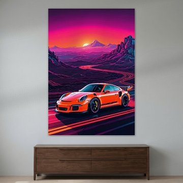 Porsche 911 GT3 RS – Synthwave Neon