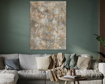 Industrial Abstract Painting in Mixed Media style