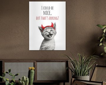 Coole Katze - Kleines Teufelchen