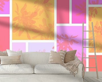 Geometrie en zachte bloemen