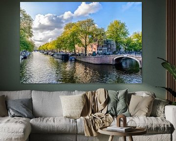 The Prinsengracht and the Reguliersgracht in Amsterdam. by Don Fonzarelli