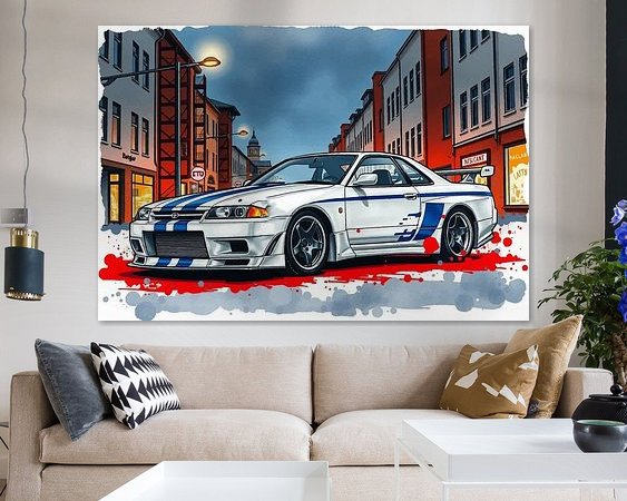 Example of the artwork in a room