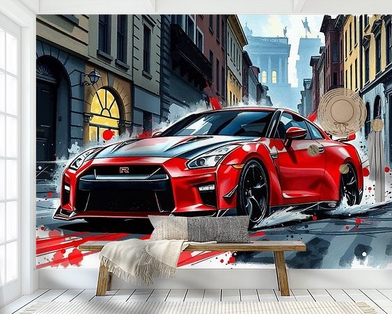 Example of the artwork in a room