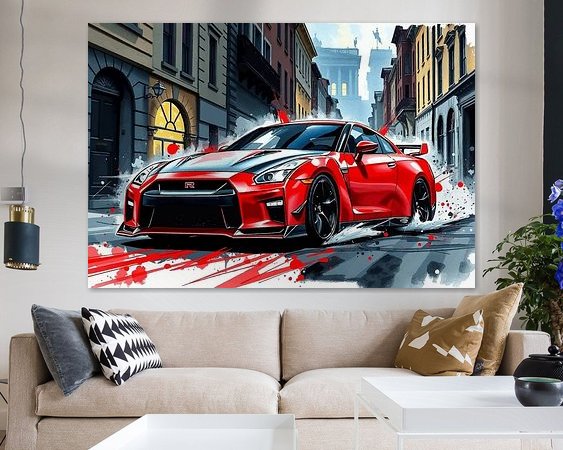 Example of the artwork in a room