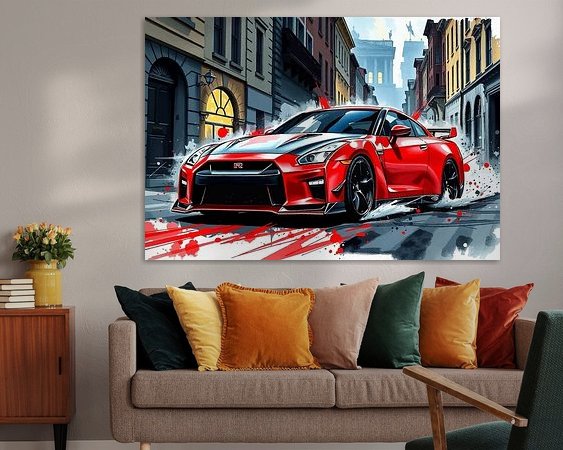 Example of the artwork in a room