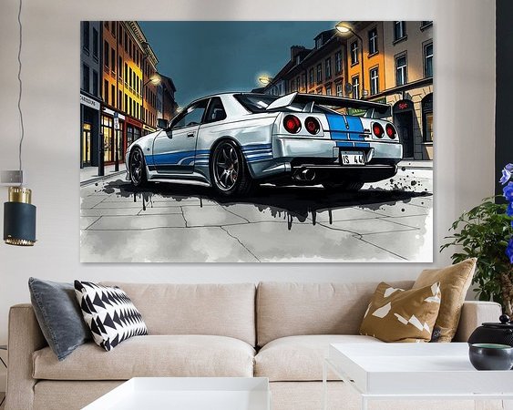 Example of the artwork in a room