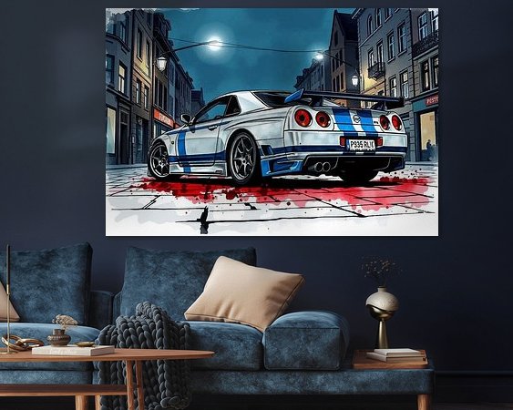 Example of the artwork in a room