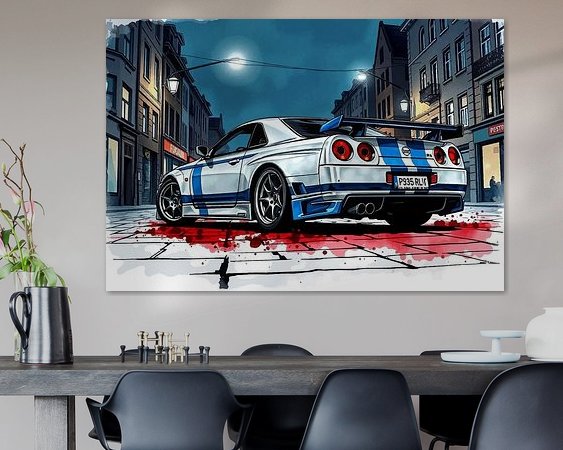 Example of the artwork in a room