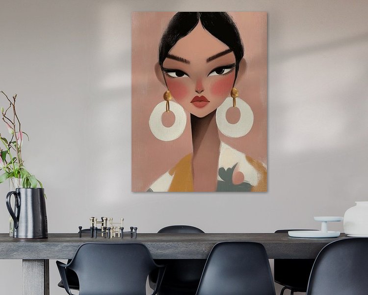 Example of the artwork in a room