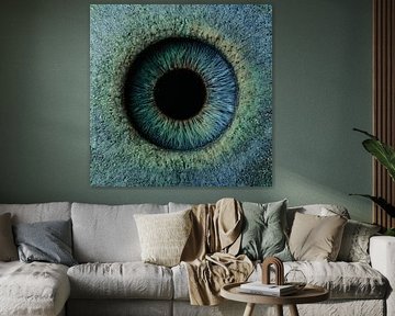 Iris Crater 1 of 2 by Bernardine de Laat