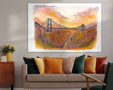 Example of the artwork in a room