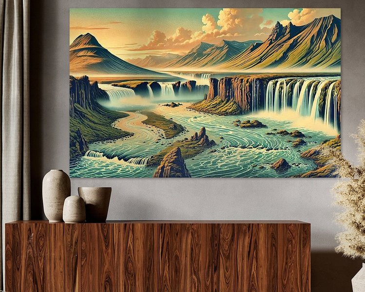 Example of the artwork in a room
