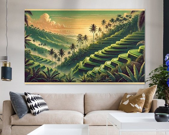 Example of the artwork in a room